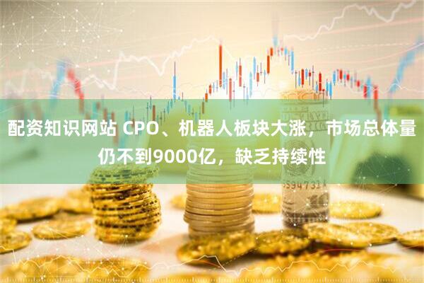 配资知识网站 CPO、机器人板块大涨，市场总体量仍不到9000亿，缺乏持续性